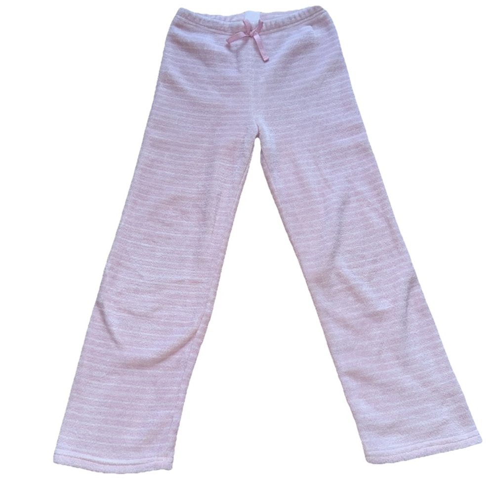 Limited Too light Pink girl Pajama Bottoms size 8-10 striped